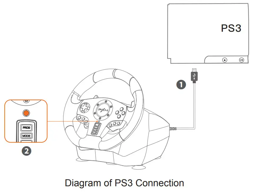 PXN V900 Gaming Steering Racing Wheel - fig 7