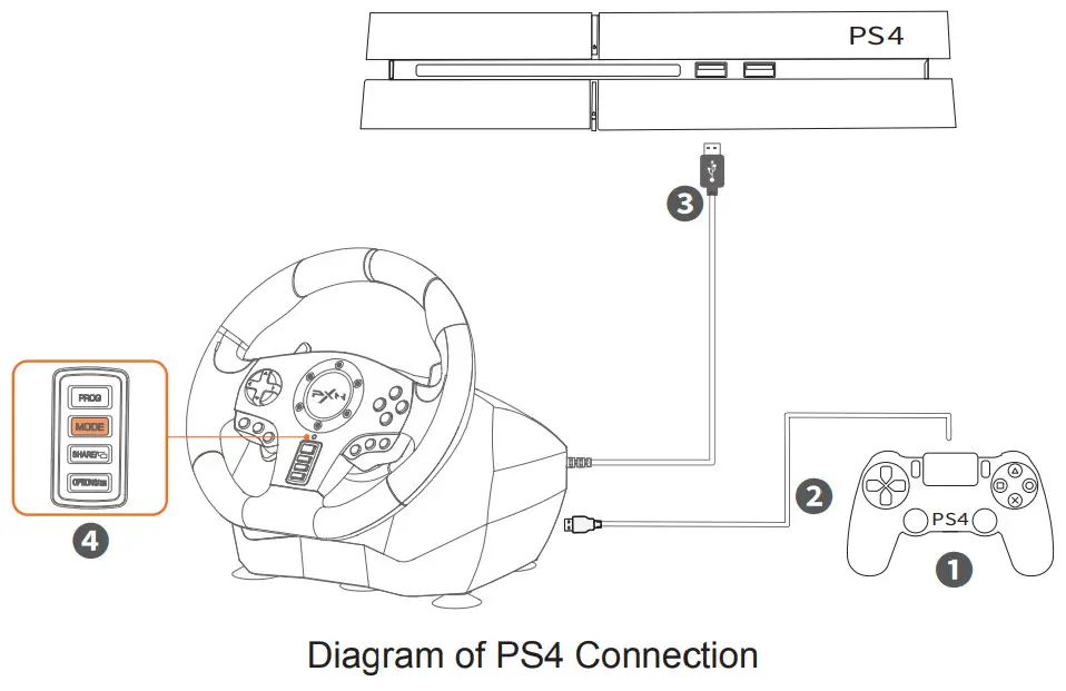PXN V900 Gaming Steering Racing Wheel - fig 8