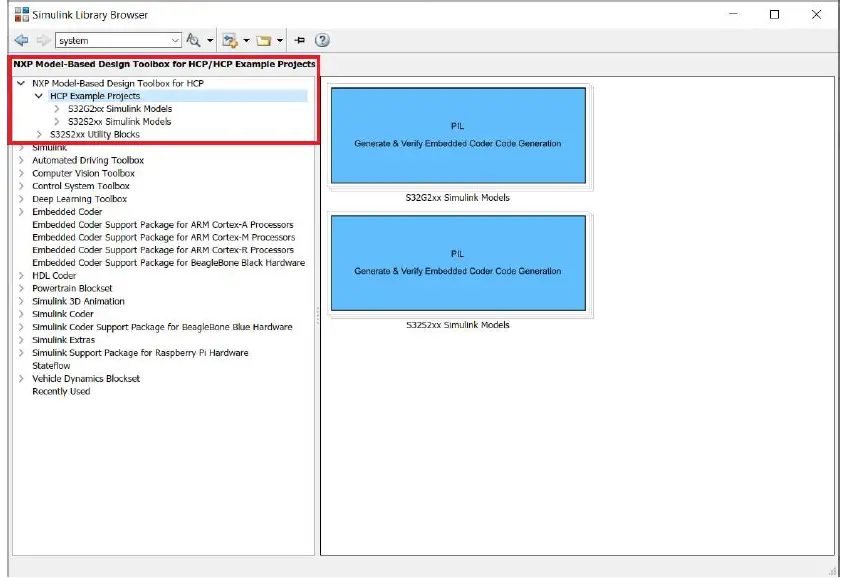 NXP Model Based Design Toolbox for HCP 06