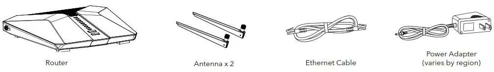 NETGEAR LAX20 Nighthawk 4 Stream LTE WiFi Router - Contents