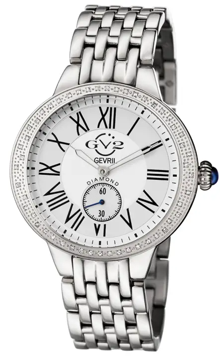 GEVRIL GV2 Astor Diamond Bezel Quartz Ladies Watch 1