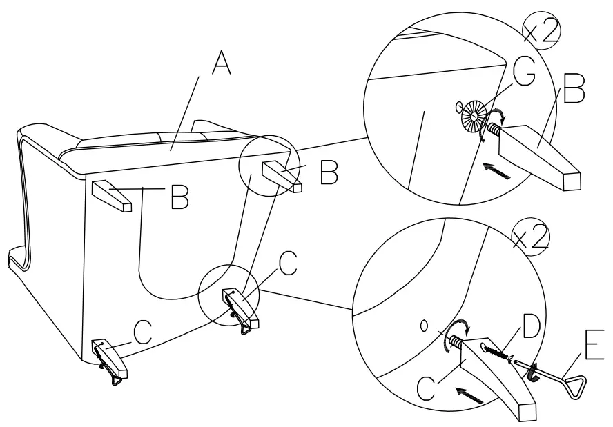 ASHLEY A3000051 Drakelle Stationary Leather Look Accent Chair - fig 1