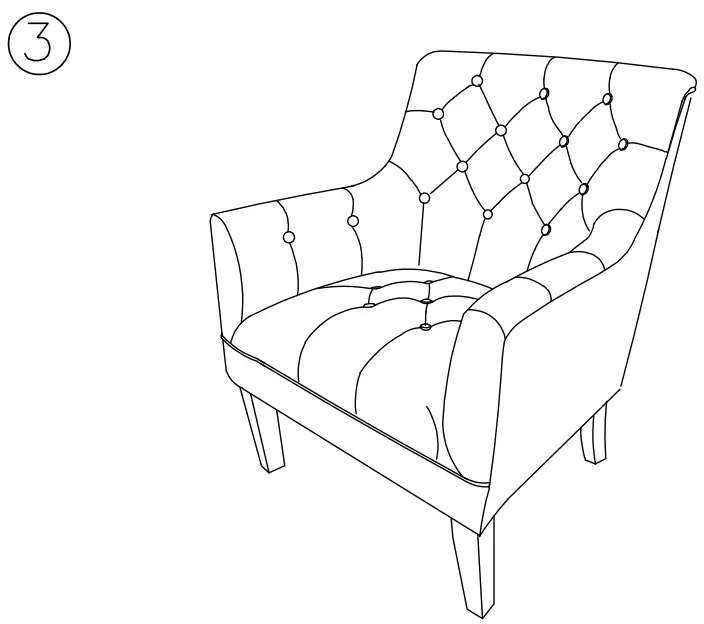 ASHLEY A3000051 Drakelle Stationary Leather Look Accent Chair - fig 3