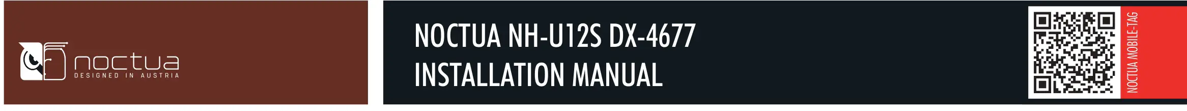 noctua NH-U12S DX-4677 CPU Cooler Installation Guide