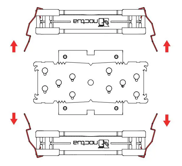 noctua NH-U12S DX-4677 CPU Cooler - Take the fans off the cooler