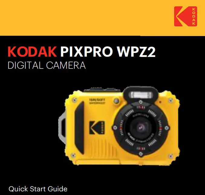 KODAK PIXPRO WPZ2 Digital Camera User Guide