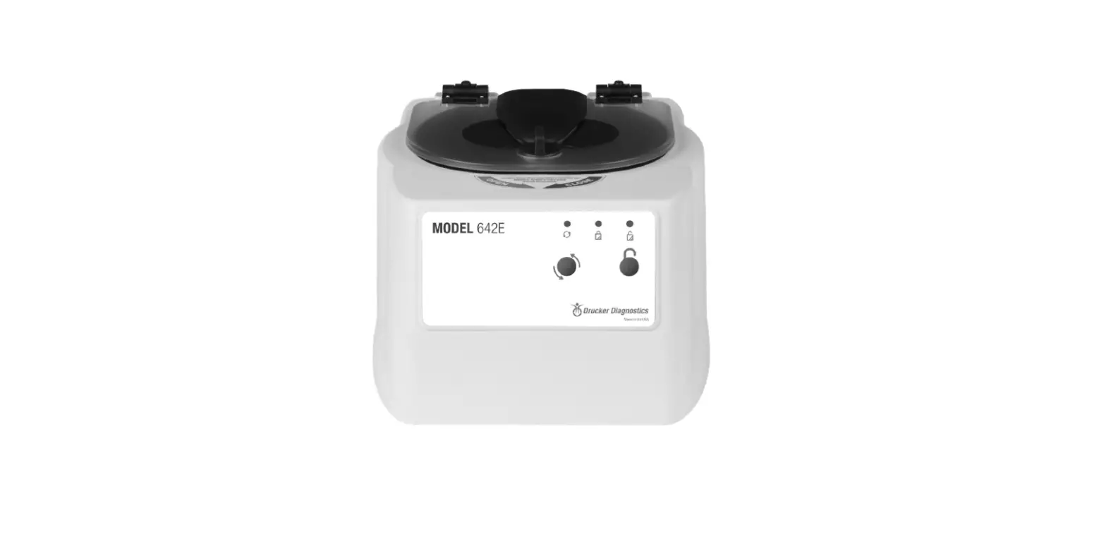 Drucker Diagnostics 642e Single Speed Clinical Laboratory Centrifuge Owner's Manual