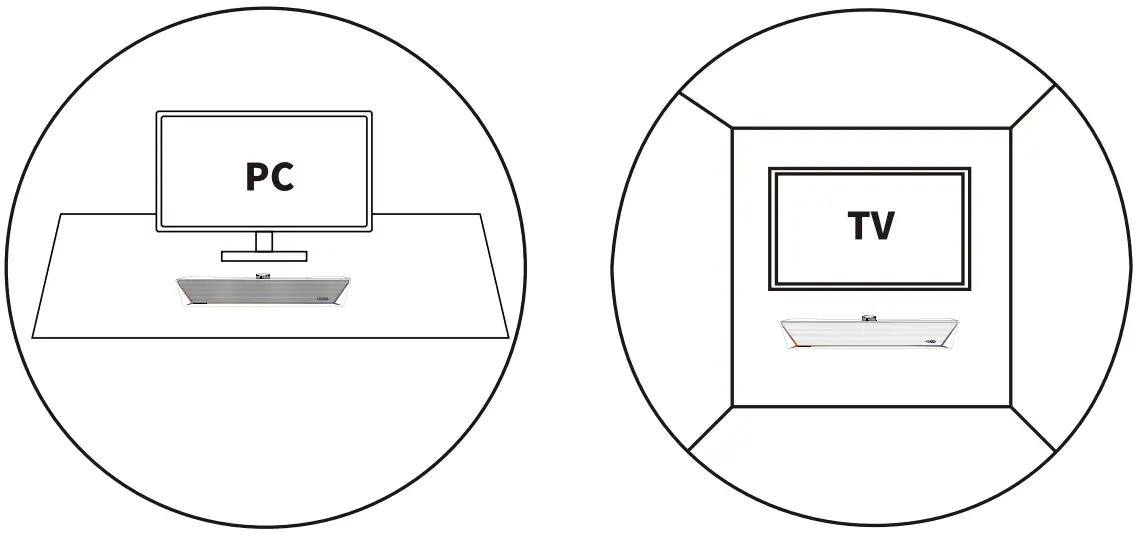 KMOUK KM-HSB002 Gaming PC Bluetooth Soundbar - 5