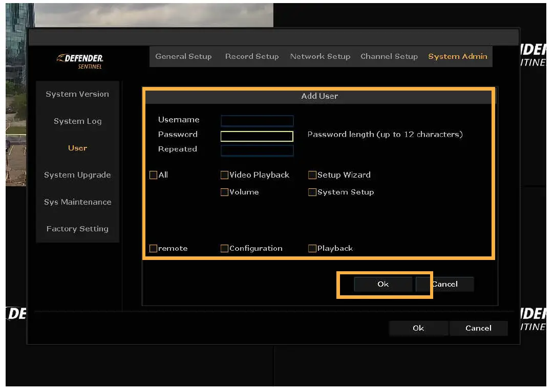 DEFENDER NS8MP1T8B8 Sentinel 4K Ultra HD Wired 8 Channel PoE NVR Security System 17