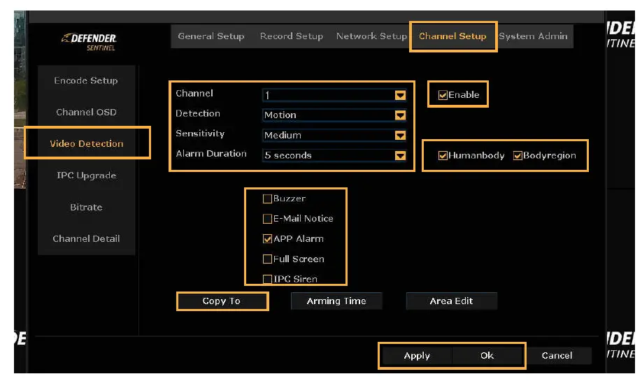 DEFENDER NS8MP1T8B8 Sentinel 4K Ultra HD Wired 8 Channel PoE NVR Security System 19