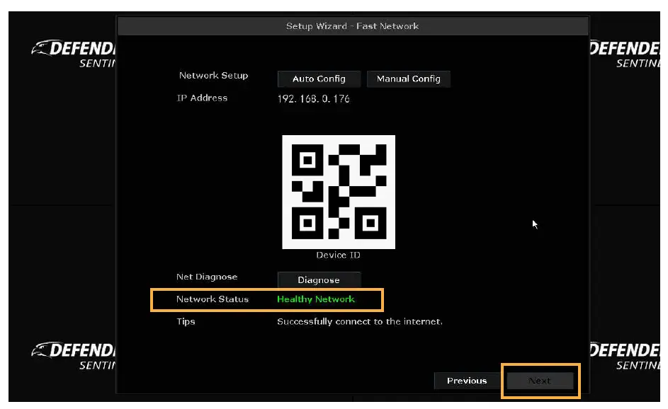 DEFENDER NS8MP1T8B8 Sentinel 4K Ultra HD Wired 8 Channel PoE NVR Security System 4