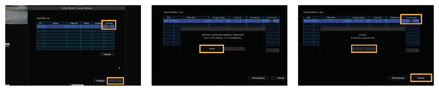 DEFENDER NS8MP1T8B8 Sentinel 4K Ultra HD Wired 8 Channel PoE NVR Security System 5