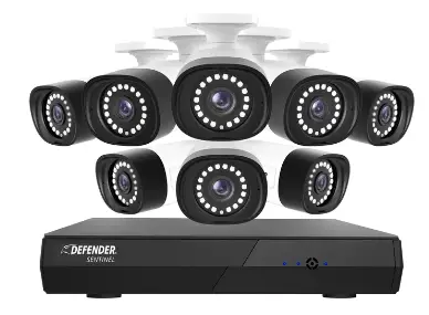DEFENDER NS8MP1T8B8 Sentinel 4K Ultra HD Wired 8 Channel PoE NVR Security System