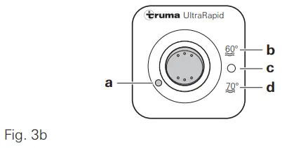 truma UltraRapid 240 V Electric Storage Water Heater - heater mode
