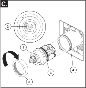 DELTA 17 Series - Cartridge Installation - C