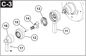 DELTA 17 Series - Installation and Adjustment of the Rotational Limit Stop - C-3