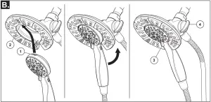 DELTA 17 Series - Shower Head and Tub Spout Installation - B