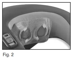 Homedics NMS-230-THP Neck and Shoulder Shiatsu Massager with Heat Instruction - Fig. 2