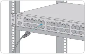 FIG 21 Connecting the RJ45 Ports