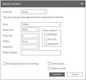 FIG 27 Configuring the Switch Using the Console Port