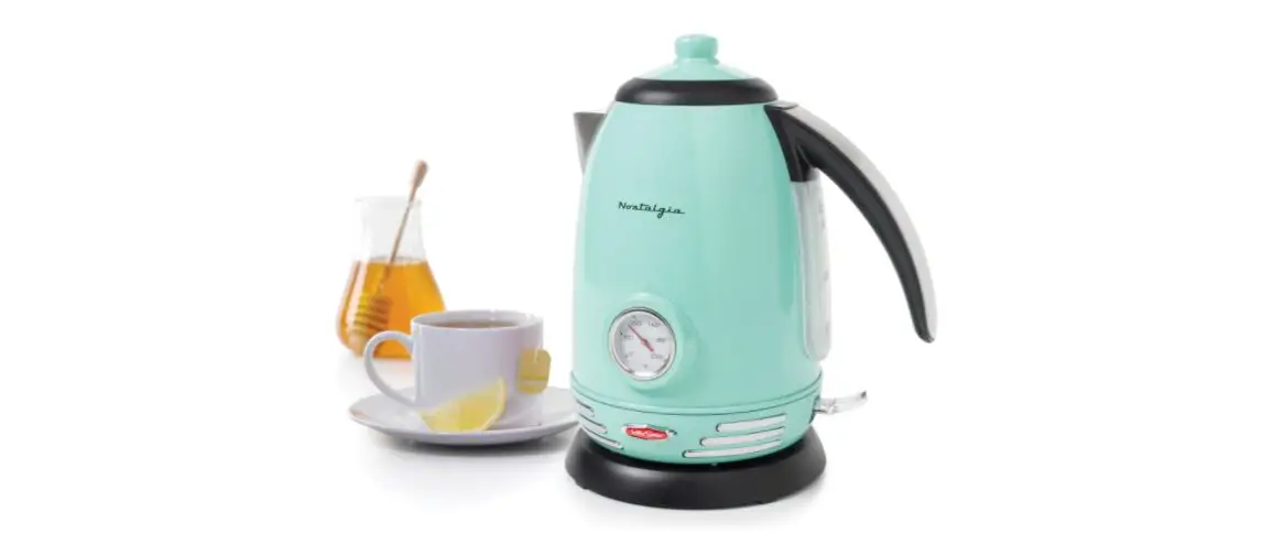 Nostalgia Wk1 Series Rwk150aq Retro Electric Water Kettle Instruction Manual