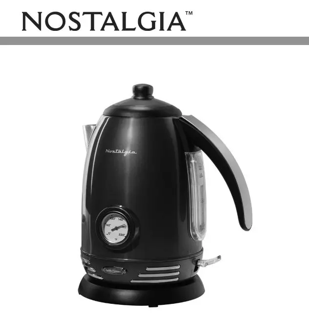 NOSTALGIA WK1 Series RWK150AQ Retro Electric Water Kettle - overview