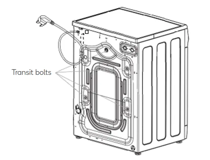Removing transit bolts