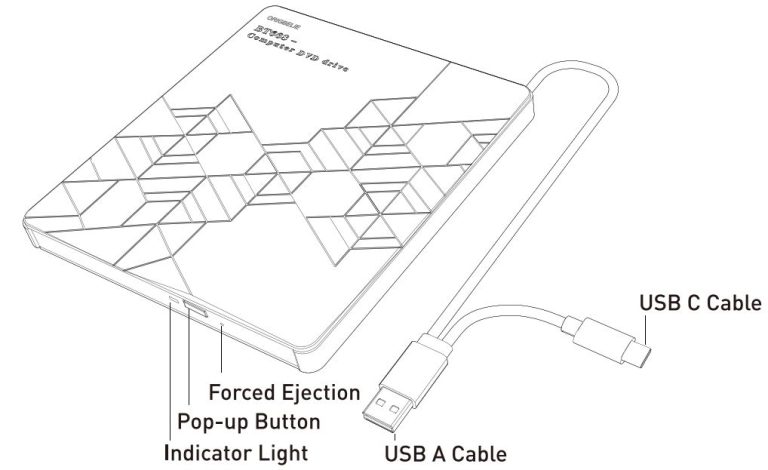 Origbelie Bt668 External Cd Dvd Drive Player User Manual | Manualsee