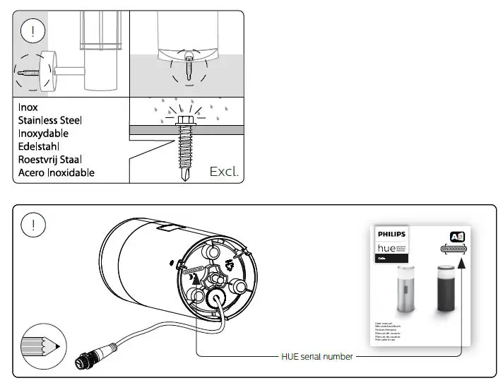 PHILIPS MA 1742030P7 Hue LED Outdoor Freestanding Light fig 3