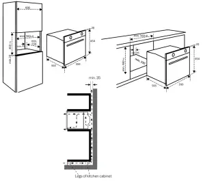 INVENTUM IMC6250BK Microwave Oven - OVERALL DIMENSIONS