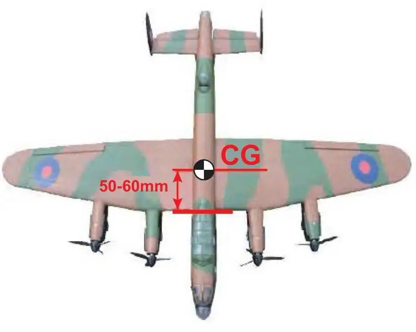 H-KING Avro Lancaster V3 Avro Lancaster V3 Dumbo Heavy British Bomber - C Of G Location