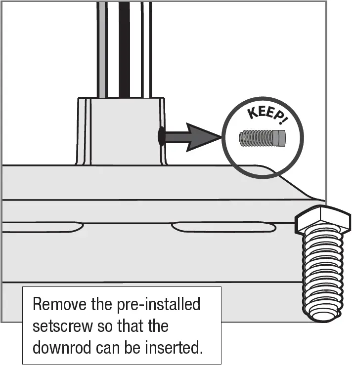 Installing the Downrod 01