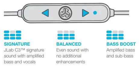 jlab audio Epic Sport Bluetooth Earbuds - Equalizer Modes