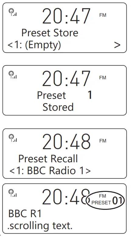 DENVER Digital and FM Portable Radio - DAB & FM PRESETS