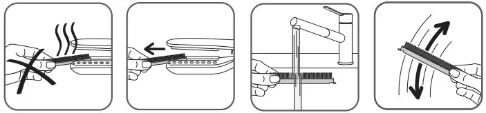 Rowenta LP7100G1 Steampod Hair Treatment System and Straightener - comb