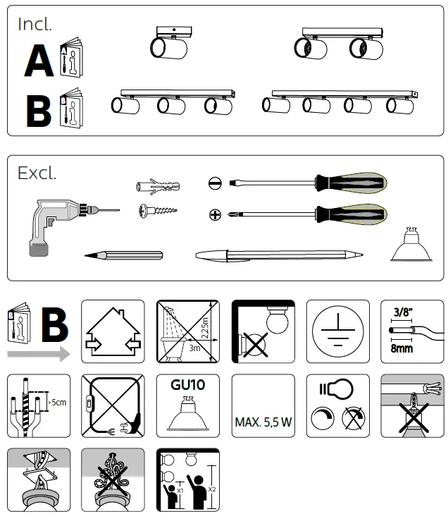 PHILIPS MA 5059430PN Kosipo Ceiling Light fig1
