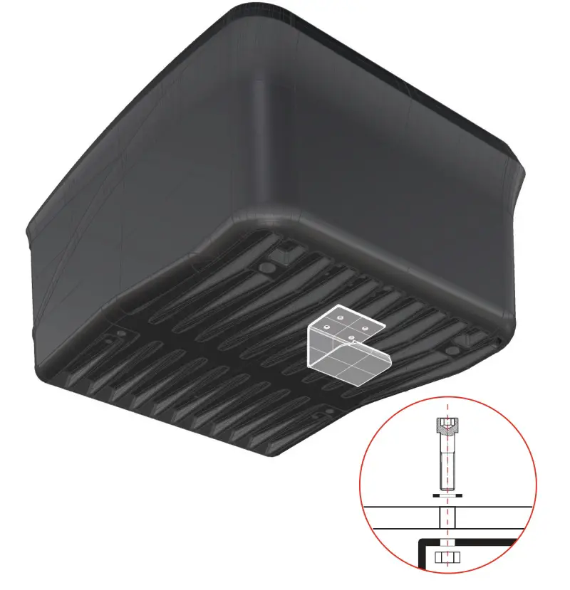 TRIOBIKE Boxter Cargo Bike for 4 Kids - Connect the step in to the box using 2x DIN912 M8x40 bolt on the front and 2x DIN912