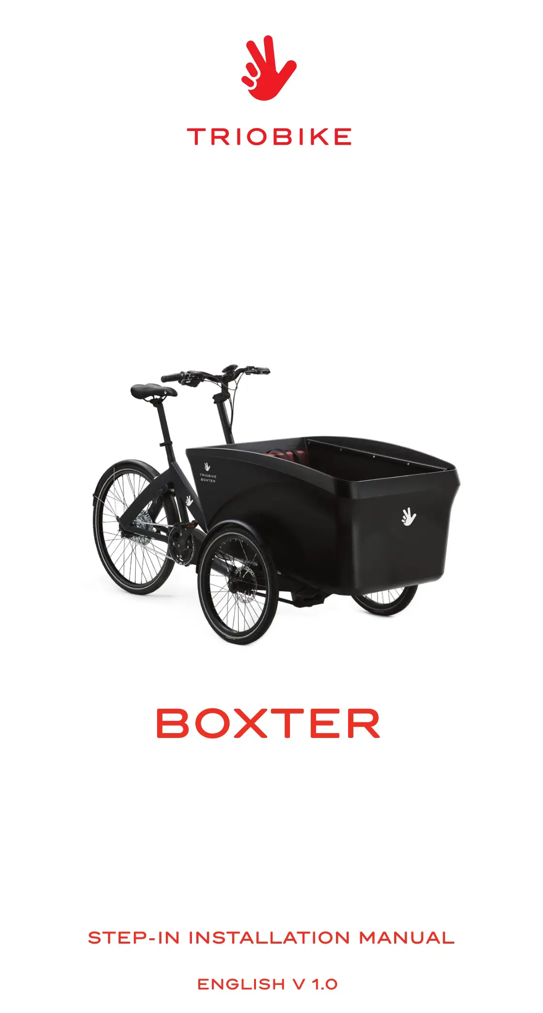 TRIOBIKE Boxter Cargo Bike for 4 Kids Instruction Manual