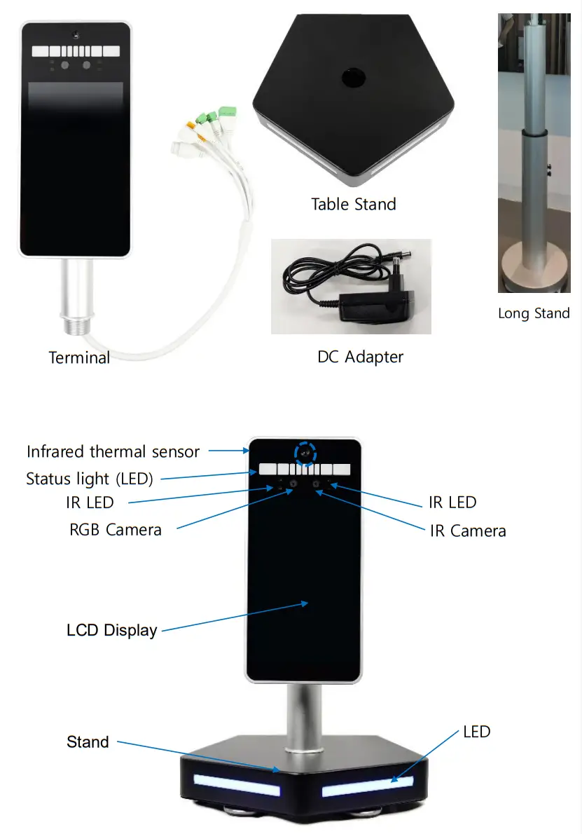 HITACHI HLTTEBF1 Access Control Terminal with Thermal Sensing - Product Configuration