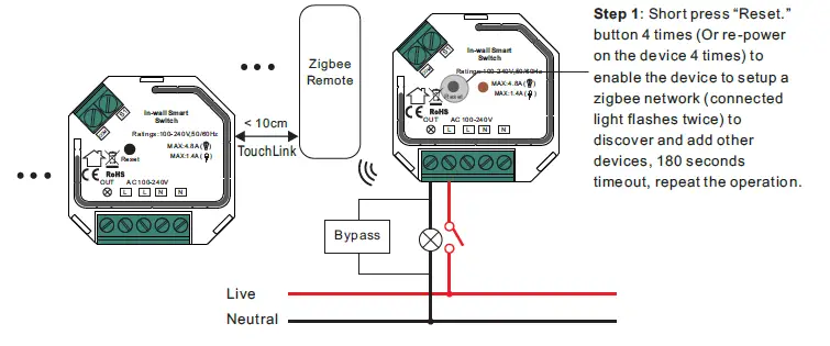 SUNRICHER SR-ZG9100A-S ZigBee In Wall Smart Switch FIG 10