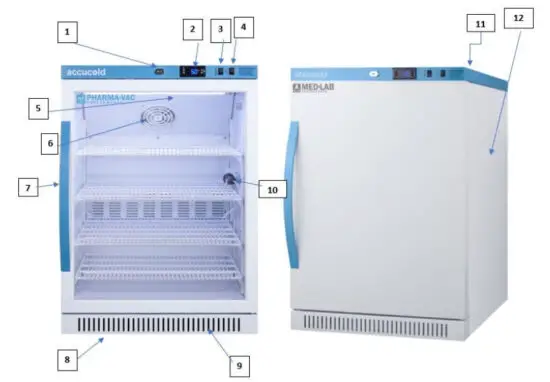 accucold ARS1PV Medical Refrigerator - figure 1