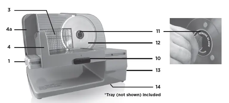 Chef sChoice E615A EdgeCraft Electric Meat Slicer FIG 2