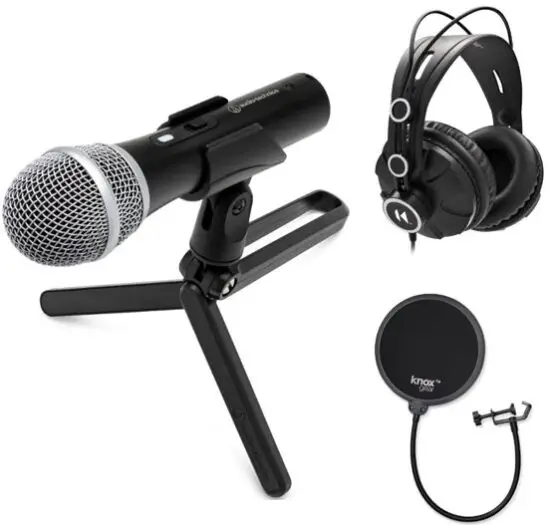 SAMSON Q2U Recording Pack USB-XLR Microphone with HP20 Headphones-fig1