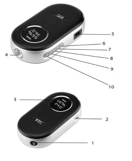 FITCHICE Wireless Air Compressor Pump product structure