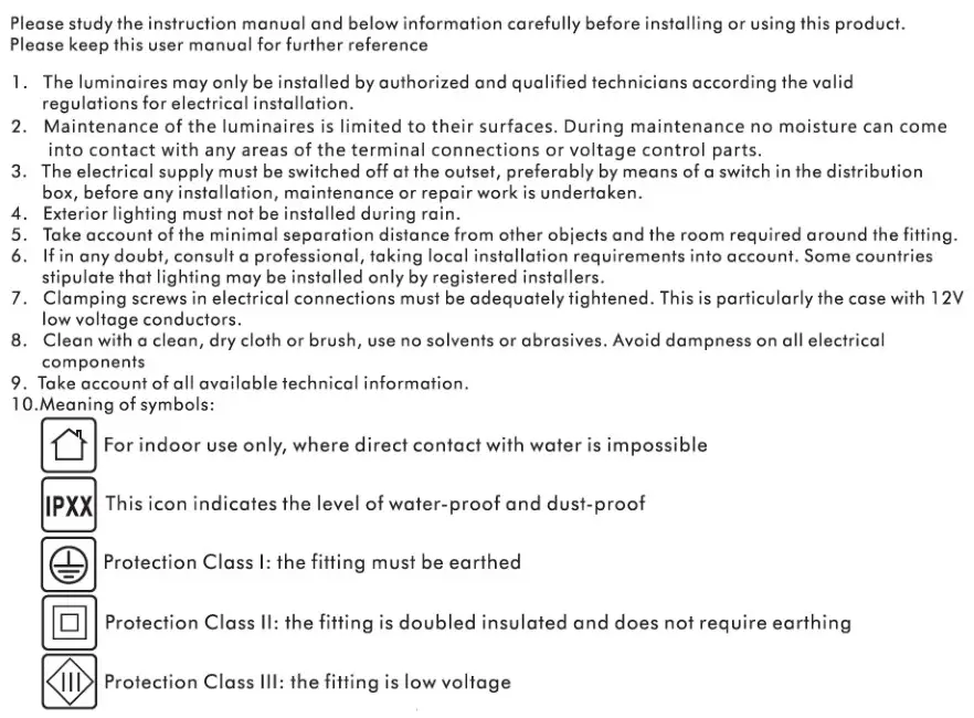 QAZQA 92648 Cool Fan 52 with Remote Control - SAFETY INSTRUCTION 1