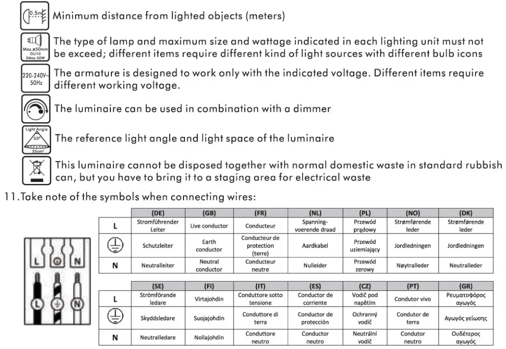 QAZQA 92648 Cool Fan 52 with Remote Control - SAFETY INSTRUCTION 2