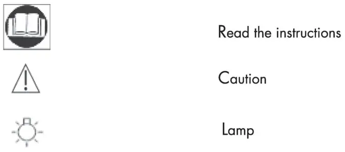 QAZQA 92648 Cool Fan 52 with Remote Control - Warning Symbols