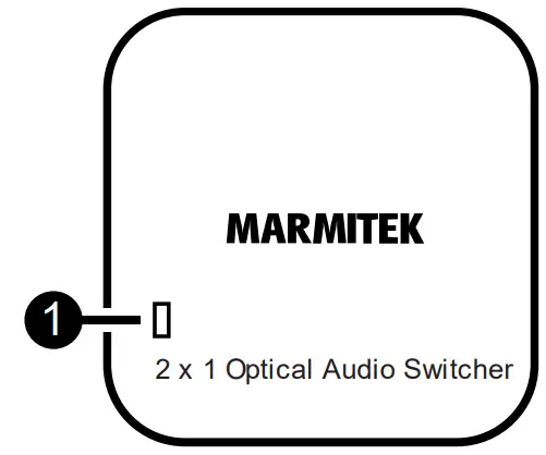 MARMITEK Connect TS21 Toslink Digital Audio Switcher - figure 1
