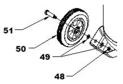 CALIFORNIA AIR TOOLS 20020CR Ultra Quiet and Oil Free Air Compressor - Wheel Kit