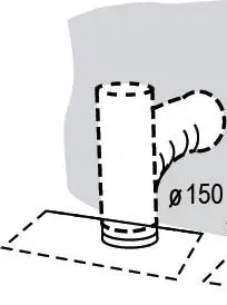 kleenmaid RHSC61 60cm Wall Mounted Canopy Rangehood- Connection